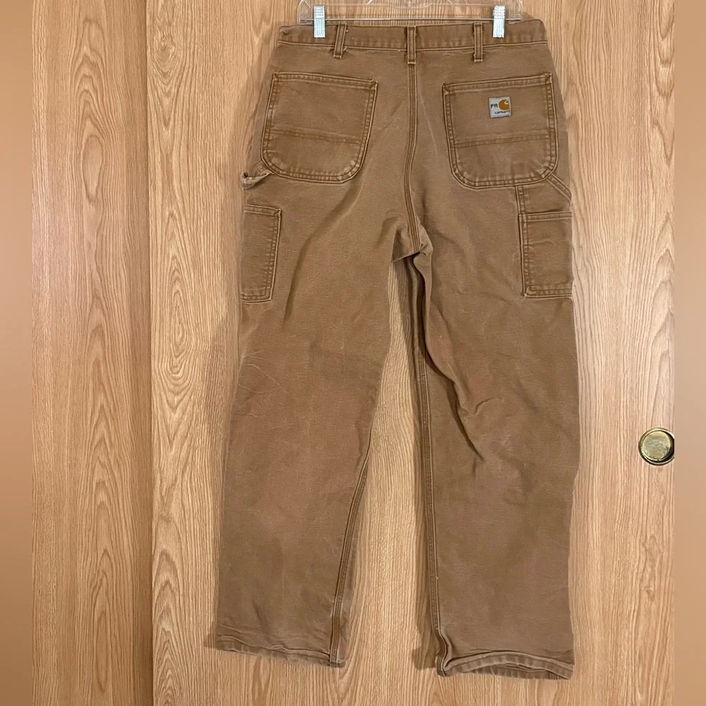 Carhartt Men's FR Brown Heavy Denim Fire Resistant Work Jeans